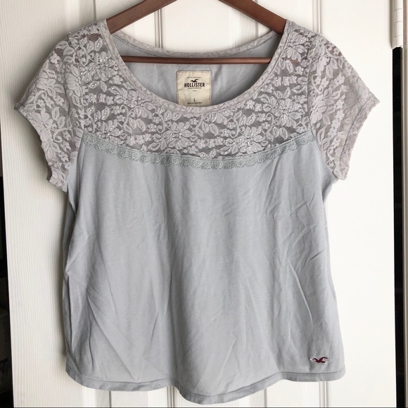 HOLLISTER gray top✨🤍 - Picture 1 of 4